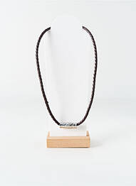 Colier închidere cu închizătoare carabină maro ALL BLACKS homme
