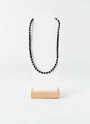 Colier ornament cu mărgele negru BELLE MAIS PAS QUE femeie