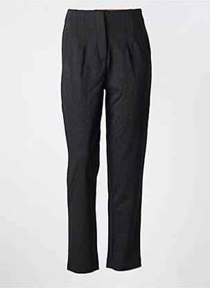 Pantalon slim talie înaltă talie înaltă negru ICHI femeie