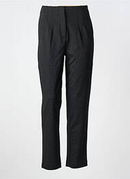 Pantalon slim elasticitate talie înaltă negru ICHI femme