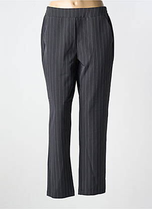 Pantalon drept talie elastică mărime normală negru FRANSA femeie