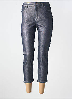 Pantalon 7/8 talie înaltă talie înaltă albastru VERO MODA femeie