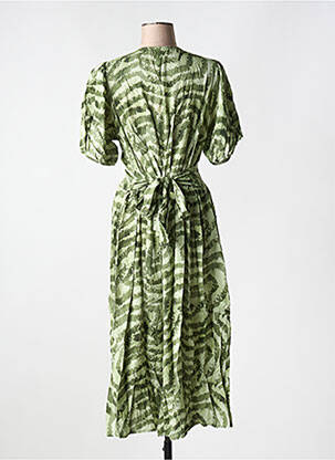 Rochie midi mâneci scurte mâneci scurte verde SORBET femeie
