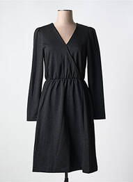 Rochie midi mâneci lungi mâneci lungi negru ICHI femme