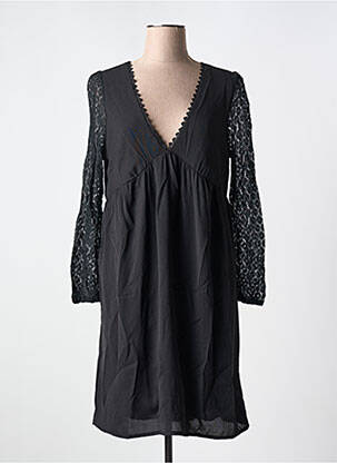 Rochie midi mâneci lungi mâneci lungi negru LILIE ROSE femeie