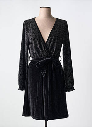 Rochie scurtă mâneci lungi mâneci lungi negru LILIE ROSE femeie