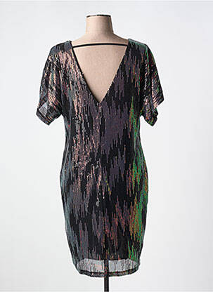 Rochie scurtă mâneci scurte mâneci scurte negru LILIE ROSE femeie