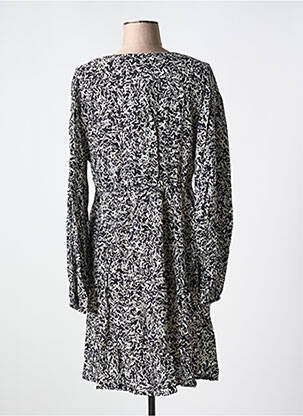 Rochie midi imprimeu fantezie mâneci lungi negru B.YOUNG femeie