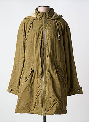 Parka mâneci lungi cu glugă verde B.YOUNG femeie