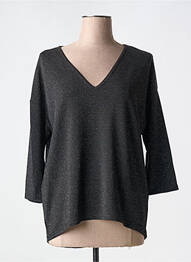 Top elasticitate mâneci 3/4 negru VERO MODA femme