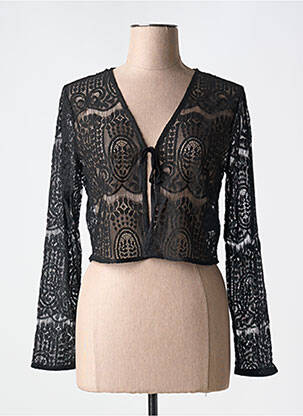 Vestă cu mâneci lungi negru FRANSA femeie