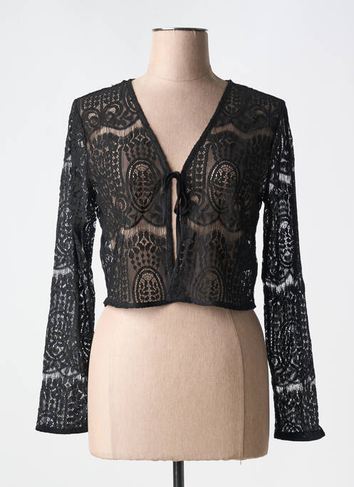 Vestă cu mâneci lungi negru FRANSA femeie