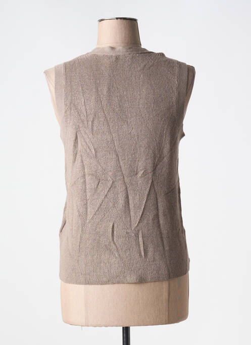 Vestă fără mâneci maro FRANSA femeie