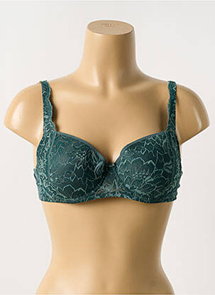 Sutien efect material satinat top sutien modelat verde TRIUMPH femeie