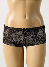 Shorty țesătură tulle negru LOU femme