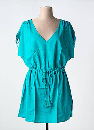 Rochie de plajă croială cambrată verde SIMONE PERELE femeie