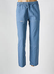 Pantalon drept talie elastică mărime normală albastru AMARO femeie
