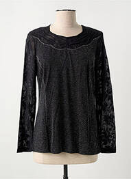 Top elasticitate mâneci lungi negru GUY DUBOUIS femme