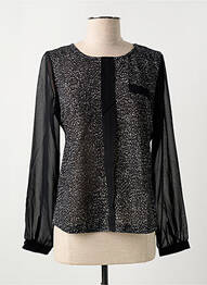 Top elasticitate mâneci lungi negru GUY DUBOUIS femme