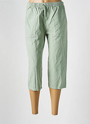 Pantalon trei sferturi verde AMARO femeie