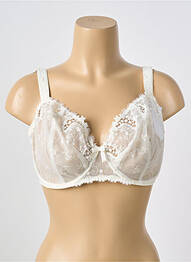 Sutien broderie sutien cupe întregi cu decolteu înalt alb SIMONE PERELE femme