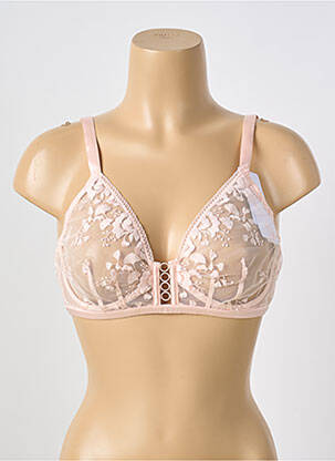 Sutien broderie sutien cupe întregi cu decolteu înalt roz SIMONE PERELE femeie