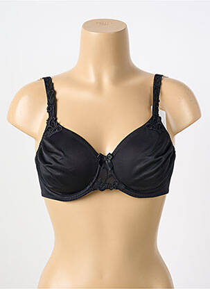 Sutien efect material satinat sutien cupe întregi cu decolteu înalt negru SIMONE PERELE femeie