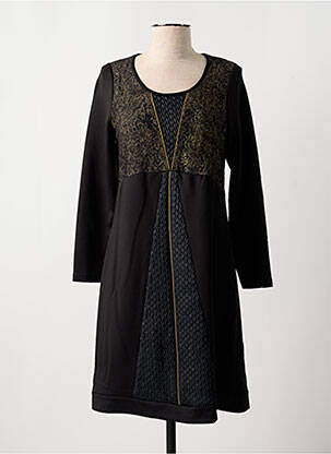Rochie midi mâneci lungi mâneci lungi negru MERI & ESCA femeie