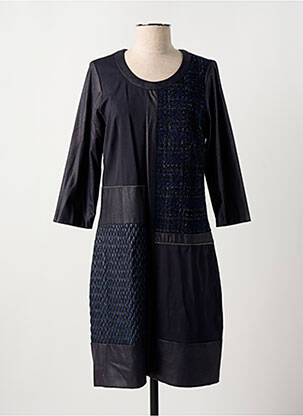 Rochie midi mâneci 3/4 mâneci 3/4 albastru MERI & ESCA femeie