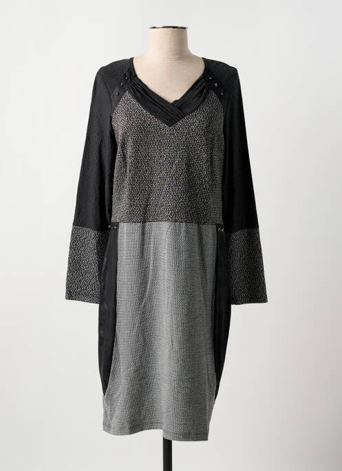 Rochie midi gri FRANCE RIVOIRE femeie