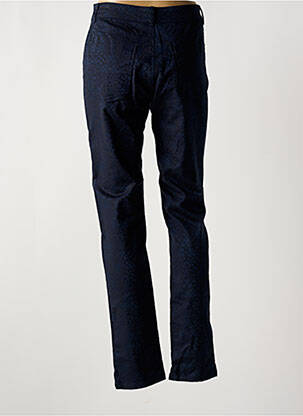 Pantalon drept închidere cu fermoar sub clapetă cu nasturi albastru MERI & ESCA femeie