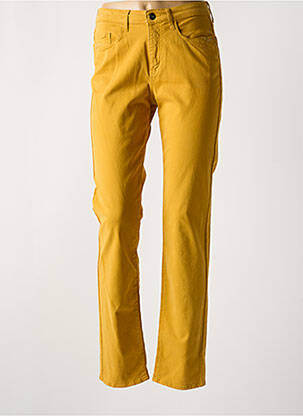 Pantalon slim buzunare galben MERI & ESCA femeie