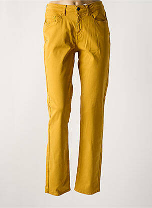 Pantalon slim buzunare galben GUY DUBOUIS femeie