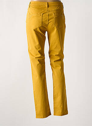 Pantalon slim buzunare galben GUY DUBOUIS femeie