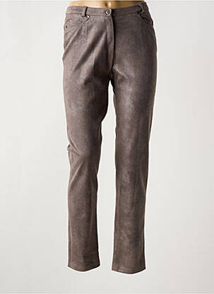 Pantalon slim elasticitate mărime normală maro MERI & ESCA femeie