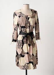 Rochie midi mâneci 3/4 mâneci 3/4 roz MERI & ESCA femme