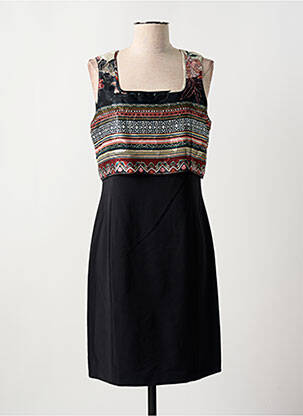 Rochie midi închidere cu fermoar la spate fără mâneci negru GREGORY PAT femme