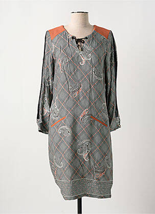 Rochie midi mâneci lungi mâneci lungi portocalie GREGORY PAT femeie