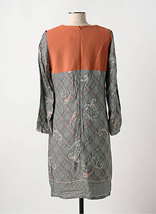 Rochie midi mâneci lungi mâneci lungi portocalie GREGORY PAT femeie