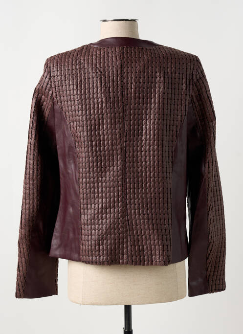 Geci din piele ecologică epoleți violet MERI & ESCA femme