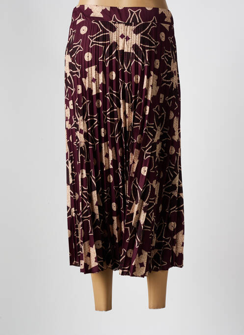 Fustă lungă roșu COULEURS DU TEMPS femeie