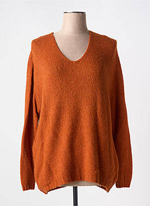 Pulover portocaliu COULEURS DU TEMPS femeie