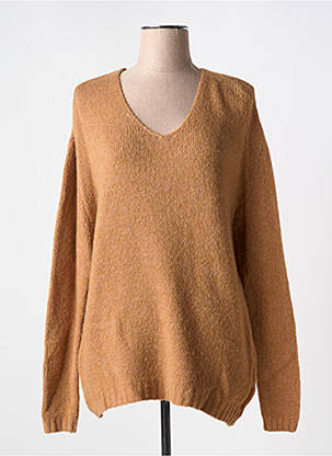 Pulover bej COULEURS DU TEMPS femeie