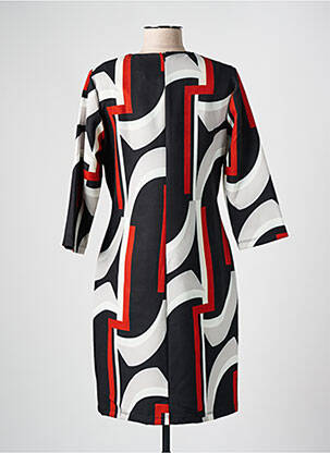 Rochie midi mâneci 3/4 mâneci 3/4 negru COULEURS DU TEMPS femeie