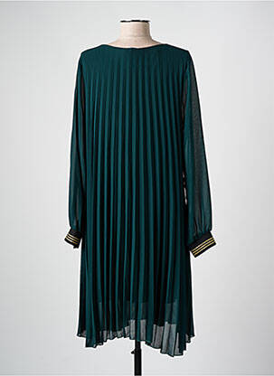 Rochie midi mâneci lungi mâneci lungi verde COULEURS DU TEMPS femeie