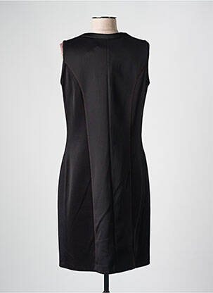 Rochie midi imprimeu fantezie fără mâneci negru FRANCE RIVOIRE femeie