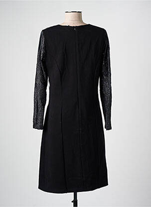 Rochie midi imprimeu fantezie mâneci lungi negru MERI & ESCA femeie