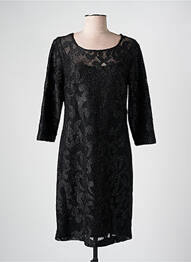 Rochie midi mâneci 3/4 mâneci 3/4 negru MERI & ESCA femme
