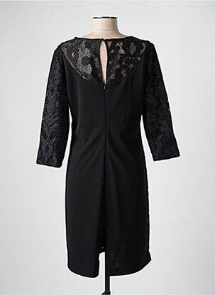 Rochie midi mâneci 3/4 mâneci 3/4 negru MERI & ESCA femeie