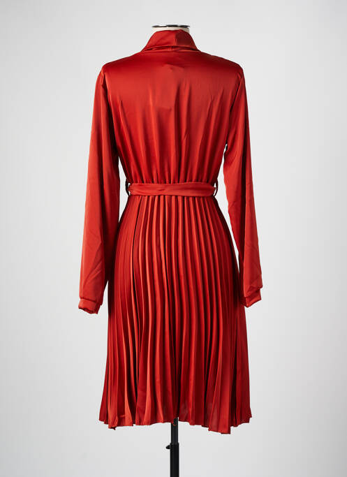 Rochie midi portocaliu COULEURS DU TEMPS femeie